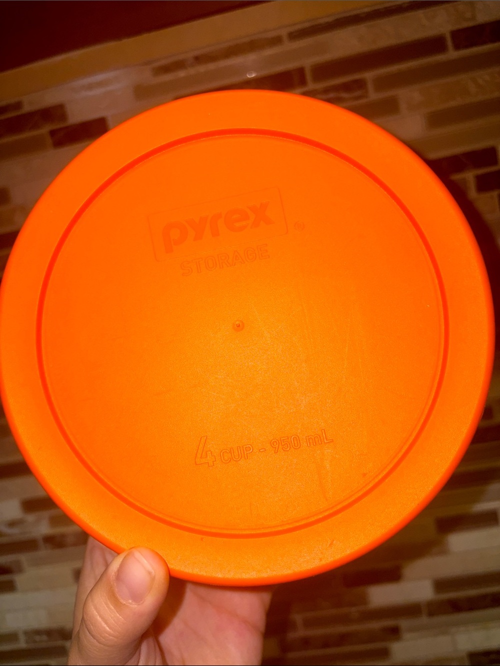Pyrex Halloween Bats 4 Cup Glass Storage Bowl with Orange Lid NWOT - Picture 3 of 5